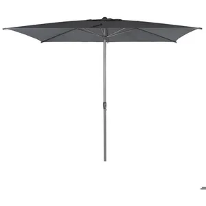 HESPERIDE Parasol droit rectangulaire Loompa ardoise 3x2m en aluminium - Hespéride pas cher