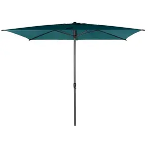HESPERIDE Parasol droit rectangulaire Loompa Bleu canard - Bleu canard - Hespéride pas cher