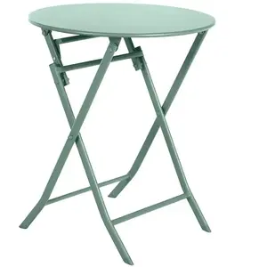 Comparateur de prix : Hesperide Table De Jardin Ronde Greensboro Ø 60 Cm Olive - Hespéride
