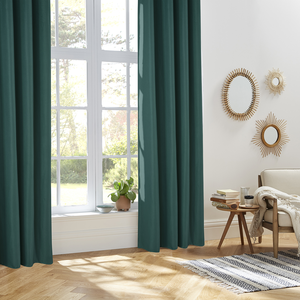 HOMEMAISON Rideau isolant Isa bleu canard 140x260cm - Atmosphera créateur d'intérieur pas cher