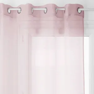 Comparateur de prix : Atmosphera Créateur D'intérieur - Voilage Moly rose clair 135x240cm