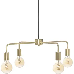 Suspension métal doré Keli Atmosphera - Doré pas cher