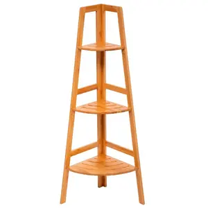 Comparateur de prix : Étagère d'angle - 5Five - 3 niveaux - Bambou - Marron - À monter soi-même