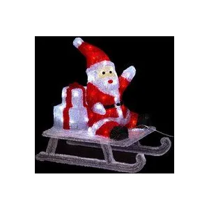 Père Noël Luge Décoration Lumineuse Extérieure 50 cmVendu parbol