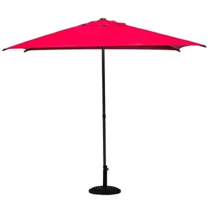 HESPERIDE Parasol droit carré Soya grenade D2,5x2,5m en acier - Hespéride pas cher