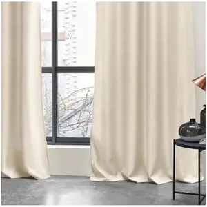 Rideau occultant - Atmosphera Lin - Tresse - 140 x 260 cm pas cher
