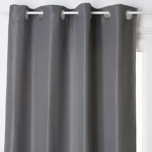 Rideau occultant - ATMOSPHERA - Elena - Gris Foncé - 140 x 260 cm