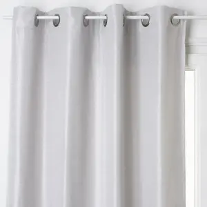 Rideau occultant Elena gris souris 140x260cm Atmosphera Créateur D'intérieur pas cher