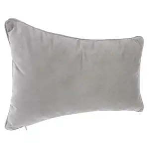 Coussin lilou coton gris souris 30x50cm Atmosphera Créateur D'intérieur pas cher