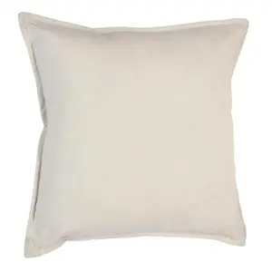 Coussin lilou coton blanc ivoire 45x45cm Atmosphera Créateur D'intérieurVendu parcdiscount