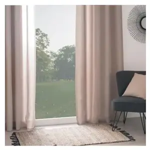 HomeMaison Rideau isolant Tim beige 140x260cm Atmosphera Créateur D'intérieur