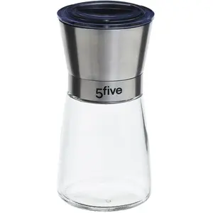SECRET DE GOURMET Moulin à épices en verre et acier inoxydable 13,50 cm pas cher