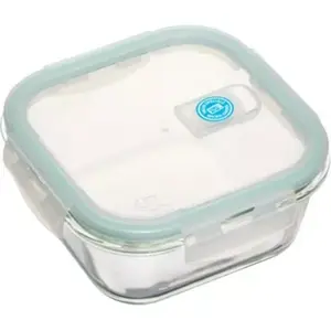 5FIVE Boite en verre - FIVE - Clipeat - 16 x 16 x 7,4 cm - Transparent - 800 mL