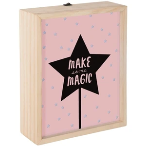 Atmosphera Créateur D'intérieur - Boîte lumineuse avec 6 posters Rose ® pas cher