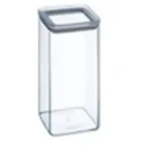 5Five Voorraadpot - keuken/voedsel - kunststof - 1500 ml - luchtdichte deksel - transparant - 10 x 10 x 20 cmVendu parbol