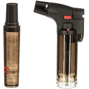 AC-DÉCO Mini brûleur - 5five - Modèle 12cm - Recharge 18ml - Plastique et métal - Idéal pour crème brûlée pas cher