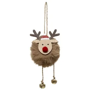 JJA - Kleine rendierhanger met pompon 13 cm