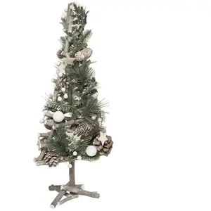 ATMOSPHERA Sapin Déco en Bois "Cocon" 55cm Vert & NaturelVendu parbol
