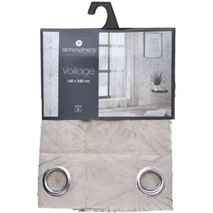 Voilage "Mia" - lin - 140x240 cm - Lin - Atmosphera createur d'interieur pas cher