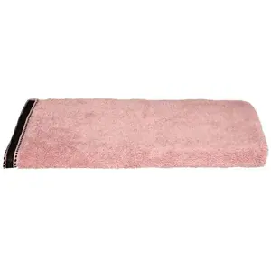Serviette de toilette Joia coton rose 50x90cm Atmosphera Créateur D'intérieur pas cher