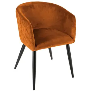 Fauteuil en velours Ambre Marlo Atmosphera pas cher