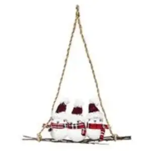 ATMOSPHERA Décoration de Noël Oiseaux "Hors Piste" 35cm Blanc pas cher