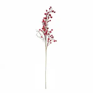 ATMOSPHERA Branche De Baies Déco "soir" 73cm Rouge pas cher