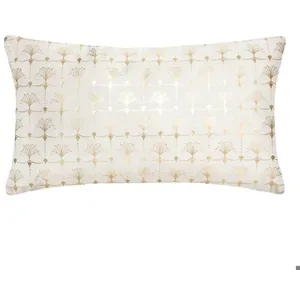 Comparateur de prix : Coussin Tropique velours blanc ivoire 30x50cm Atmosphera Créateur D'intérieur