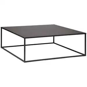 Atmosphera Créateur D'intérieur - Table basse Gota métal noir 100x100cm pas cher