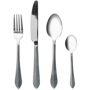 Ménagère - SECRET DE GOURMET - Carya - 24 pièces - Inox - Compatibilit... pas cher