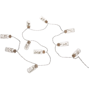 Guirlande Fleur led 10 fleurs pile beige L165cm Atmosphera Créateur D'intérieur