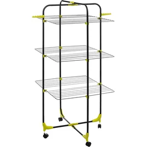 Étendoir tour modulable Mojave 30m Noir - FIVE 68 x 68 x 130
