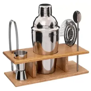 SECRET DE GOURMET Coffret Cocktail 6 Pièces "Victor" 25cm Naturel Beige pas cher