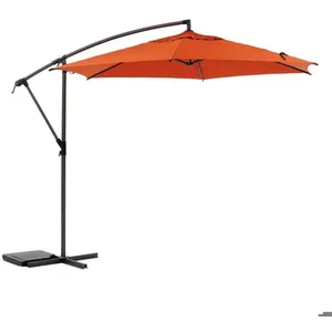 HESPERIDE Parasol décentré rond Manoa ambre Hespéride pas cher