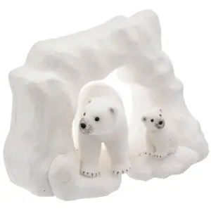 Polyfoam arche banquise ours 30x40cm - Atmosphera createur d'interieur pas cher