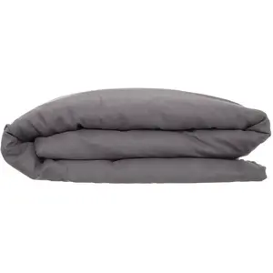 Housse de couette Linah lin lavé gris ardoise 260x240cm Atmosphera Créateur D'intérieur