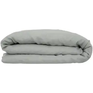 Housse de couette - ATMOSPHERA - Linah - Vert céladon - 240x260 cm - 9 boutons