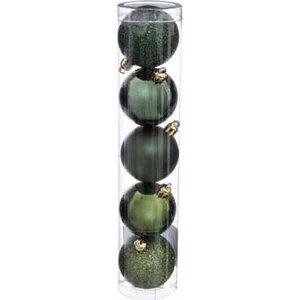 Fééric Lights and Christmas® Kerstballenset 15 stuks(3x5) - 5 cm - olijfgroen - nieuwe collectie pas cher
