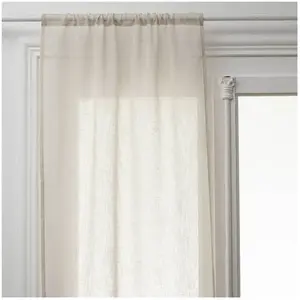 Comparateur de prix : Lot de 2 voilages Fred blanc 60x160cm - Atmosphera créateur d'intérieur