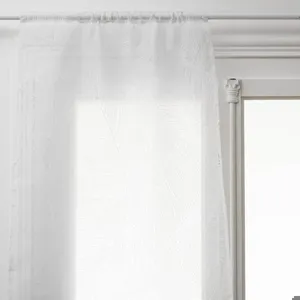Keukengordijnen kort Leaf, bladpatroon, 2 stuks, 60 x 160 cm pas cher