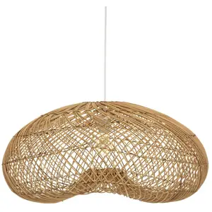 Comparateur de prix : ATMOSPHERA CRÉATEUR D'INTÉRIEUR Suspension Jeny en rotin - Naturel - Ø68 cm