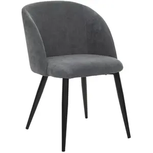 ATMOSPHERA Fauteuil "Celeste" velours côtelé grisVendu pargalaxus