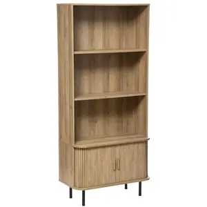 ATMOSPHERA Bibliothèque 3 Étagères Design "Colva" 179cm Beige pas cher