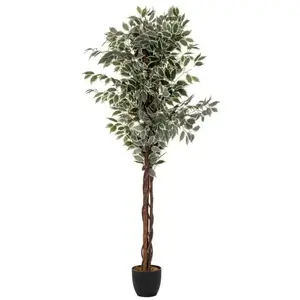 Atmosphera - Plante artificielle Ficus en pot H 180 cm Vert pas cher