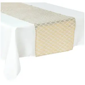HOMEMAISON Chemin de table Nouvelle Orléans motif art déco 40x200cm - Feeric lights & christmas pas cher