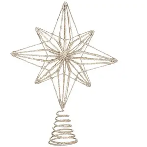 Cimier de sapin "Nouvelle Orléans" 100% acier H27cm Feeric lights & christmas pas cher