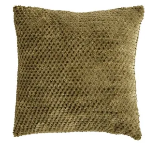 Coussin Lyno vert Kaki 40x40cm - Atmosphera createur dinterieur pas cher