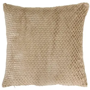 Coussin Lyno beige lin 40x40cm - Atmosphera createur dinterieur