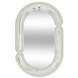 Miroir à poser Sky H.30cm plastique argent - Atmosphera createur dinte... pas cher