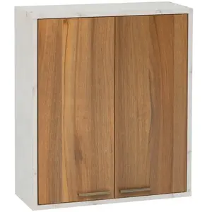 Meuble haut 2 portes Côme effet travertin 5five pas cher